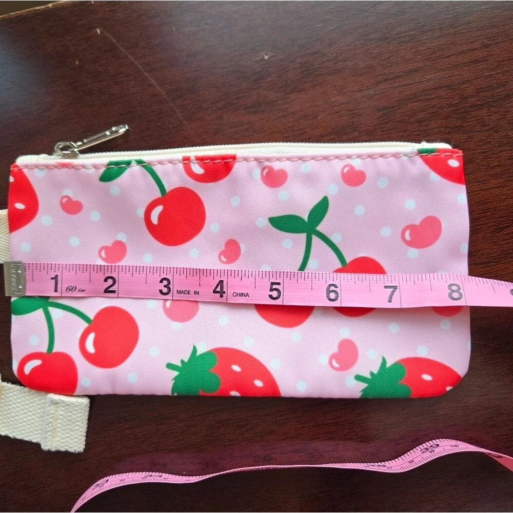 Strawberry & Cherry Print Backpack Set